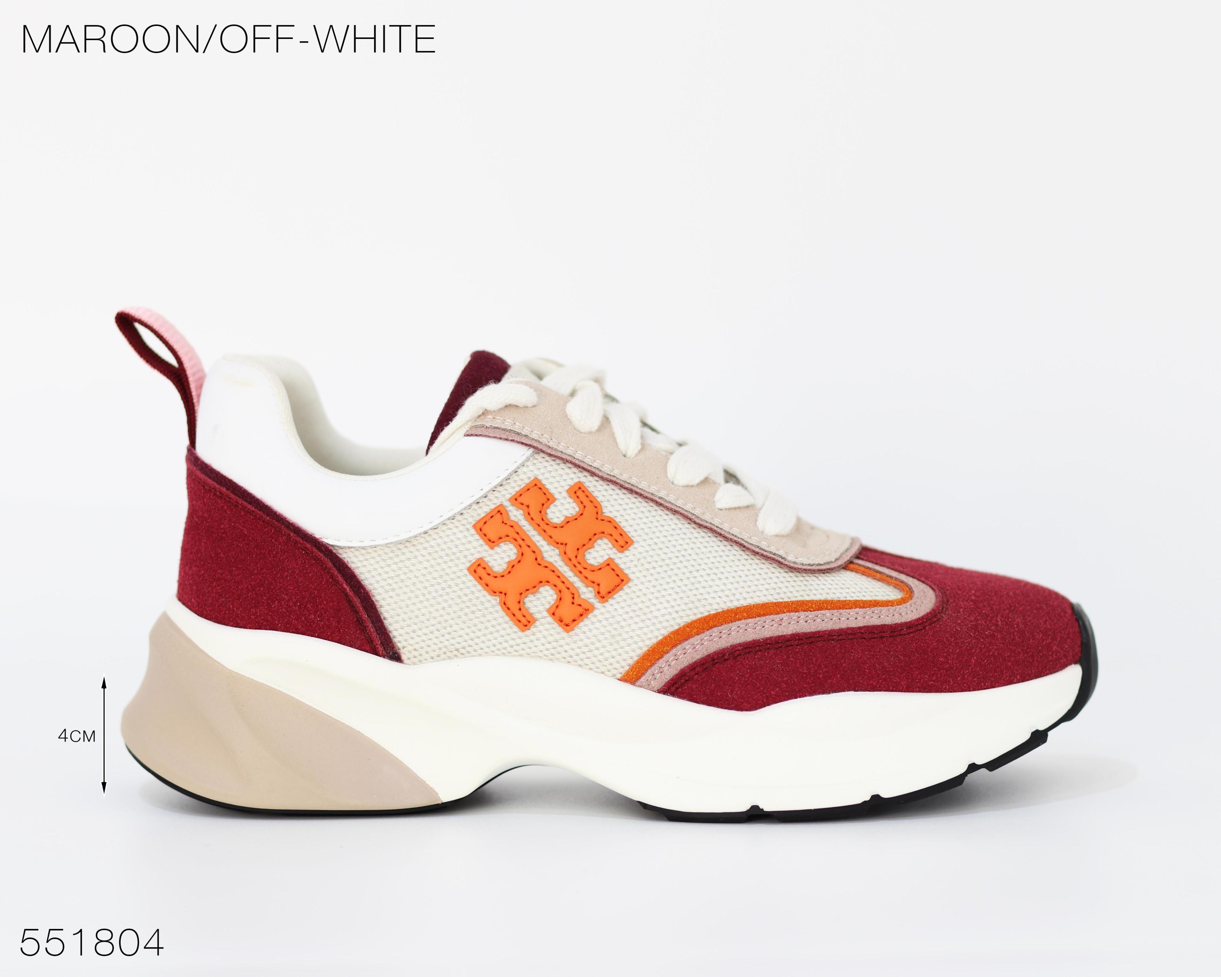 Maroon/Off-White